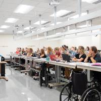 GVSU Raleigh Finkelstein Hall - students in classroom